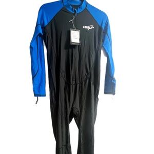 Copozz Wetsuit Mens Diving Swimsuit Surf Swim Full Body Rash Guard/size M $41
